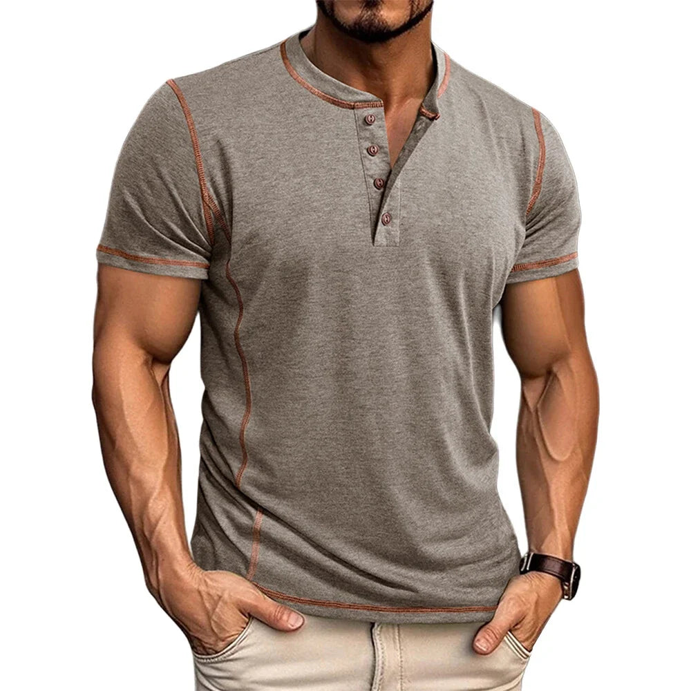 Bardwell - ultrablød Henley T-shirt