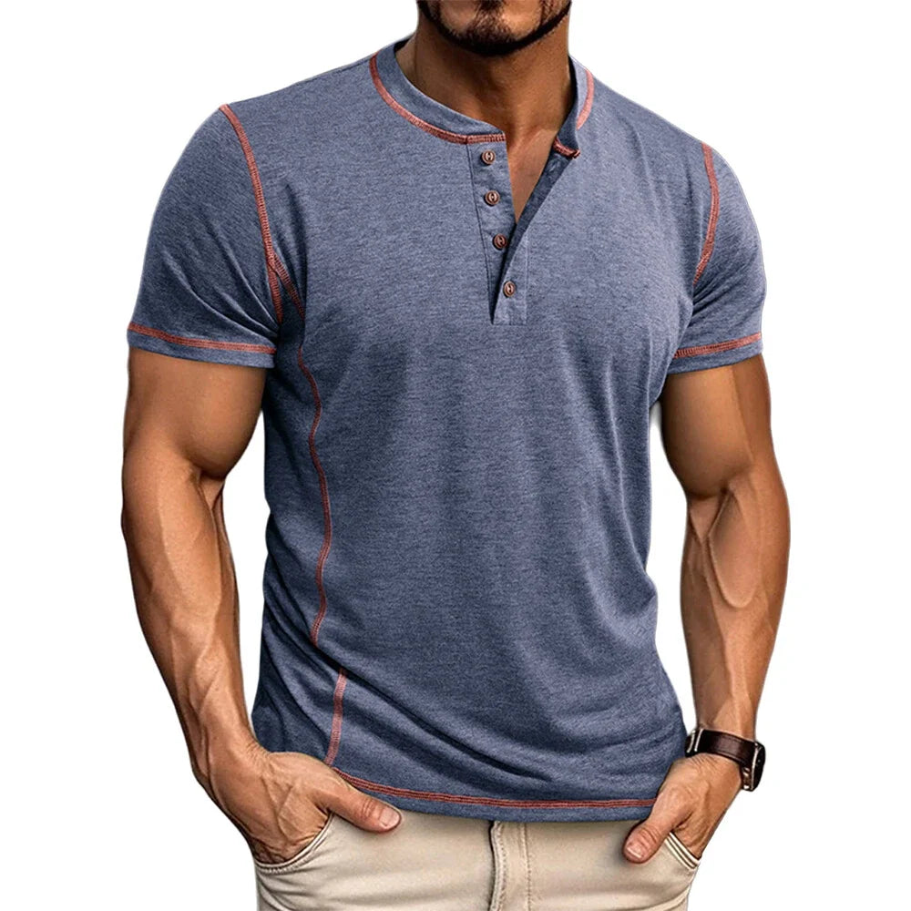 Bardwell - ultrablød Henley T-shirt