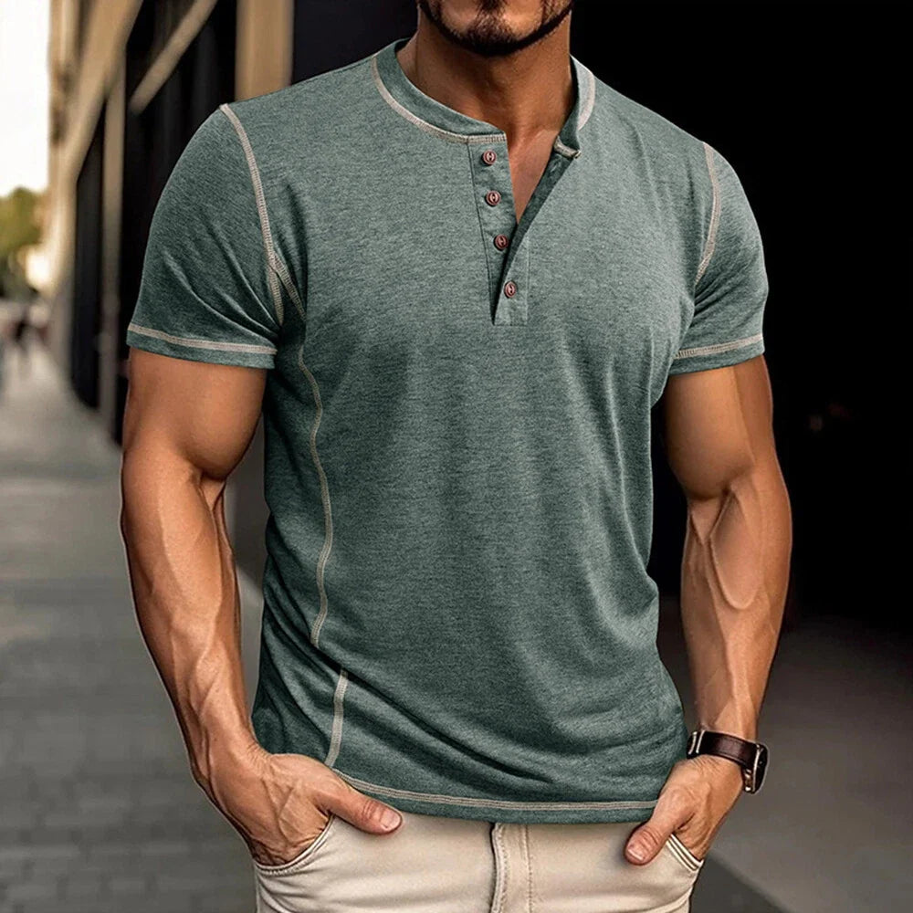 Bardwell - ultrablød Henley T-shirt