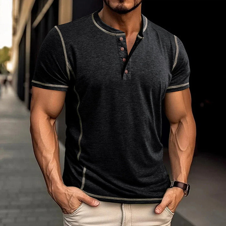 Bardwell - ultrablød Henley T-shirt
