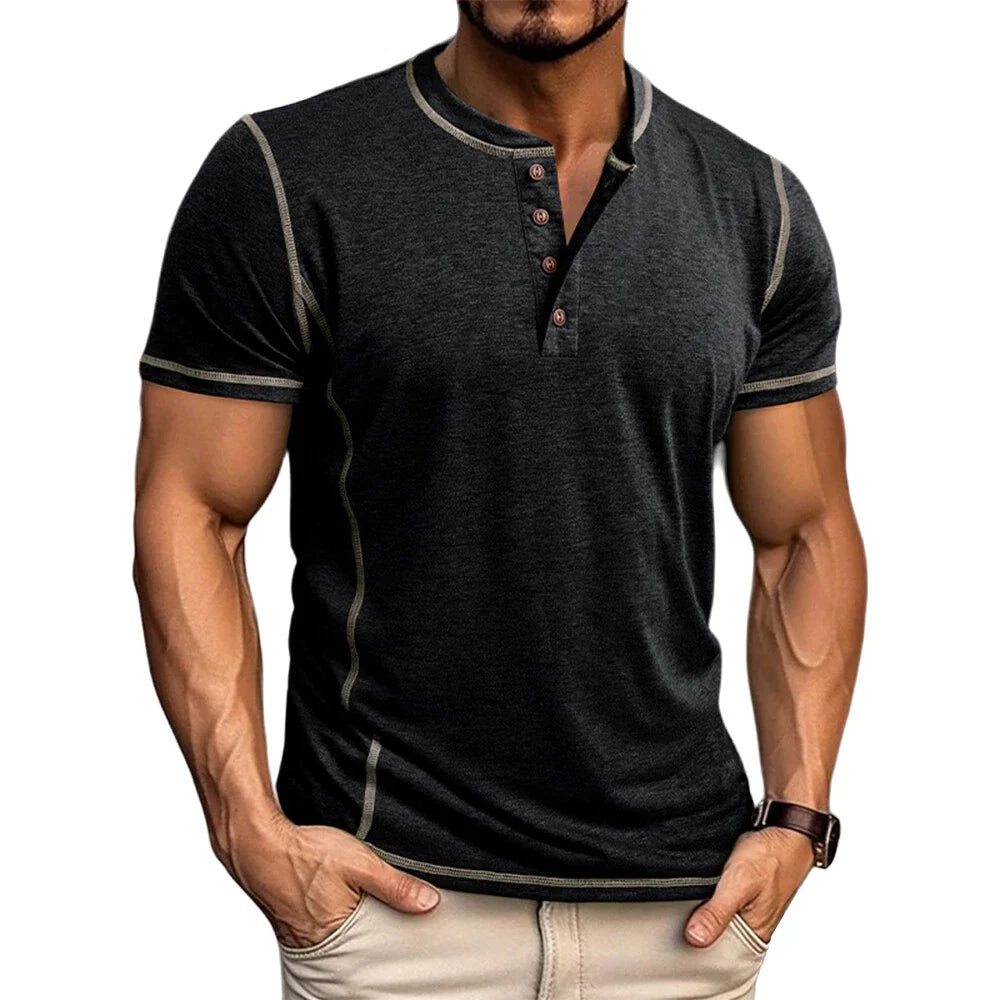Bardwell - ultrablød Henley T-shirt