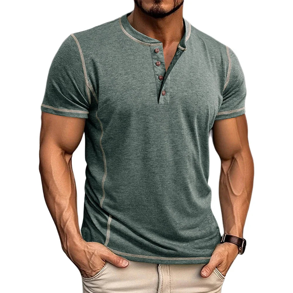 Bardwell - ultrablød Henley T-shirt