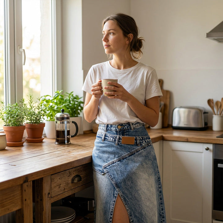 Anella - Vintagevasket Maxinederdel